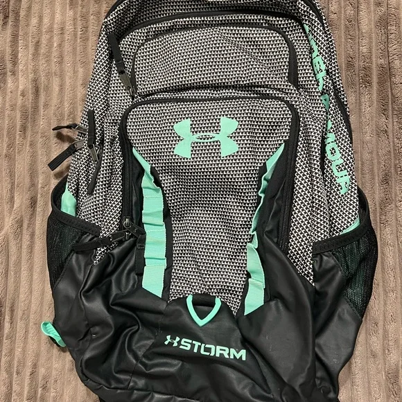 Under Armour Bags Under Armour Storm Backpack Black And Teal